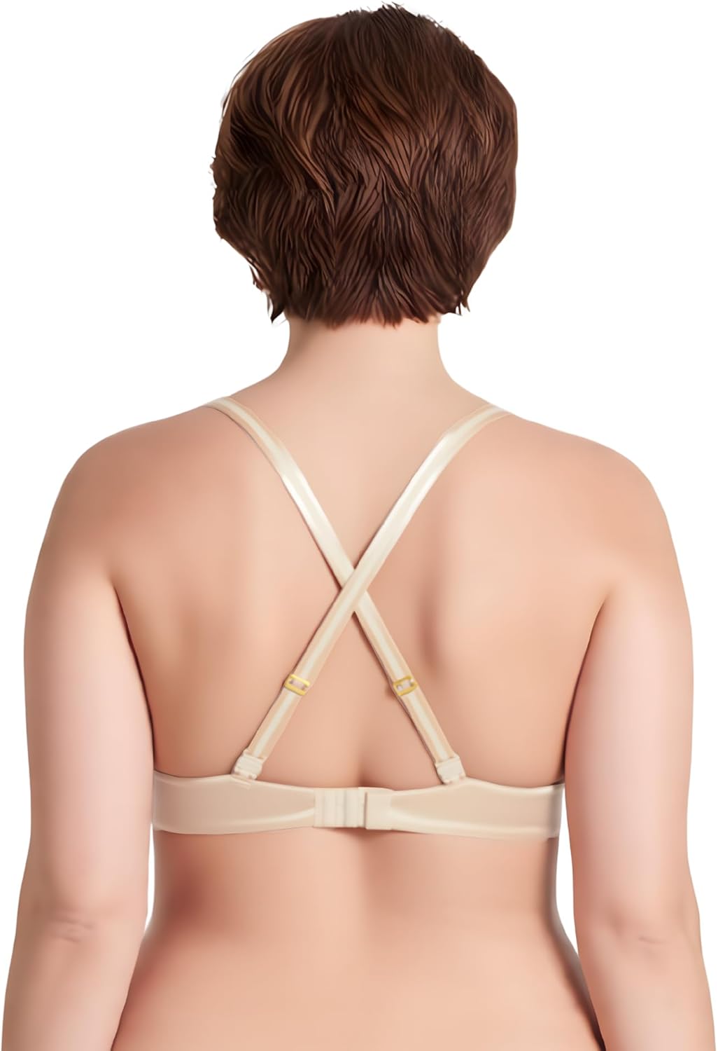 Curve Muse Damen Übergrösse Vollständige Abdeckung Bügel vorne schliessen BHs-1PK oder 2PK 70F Nackt