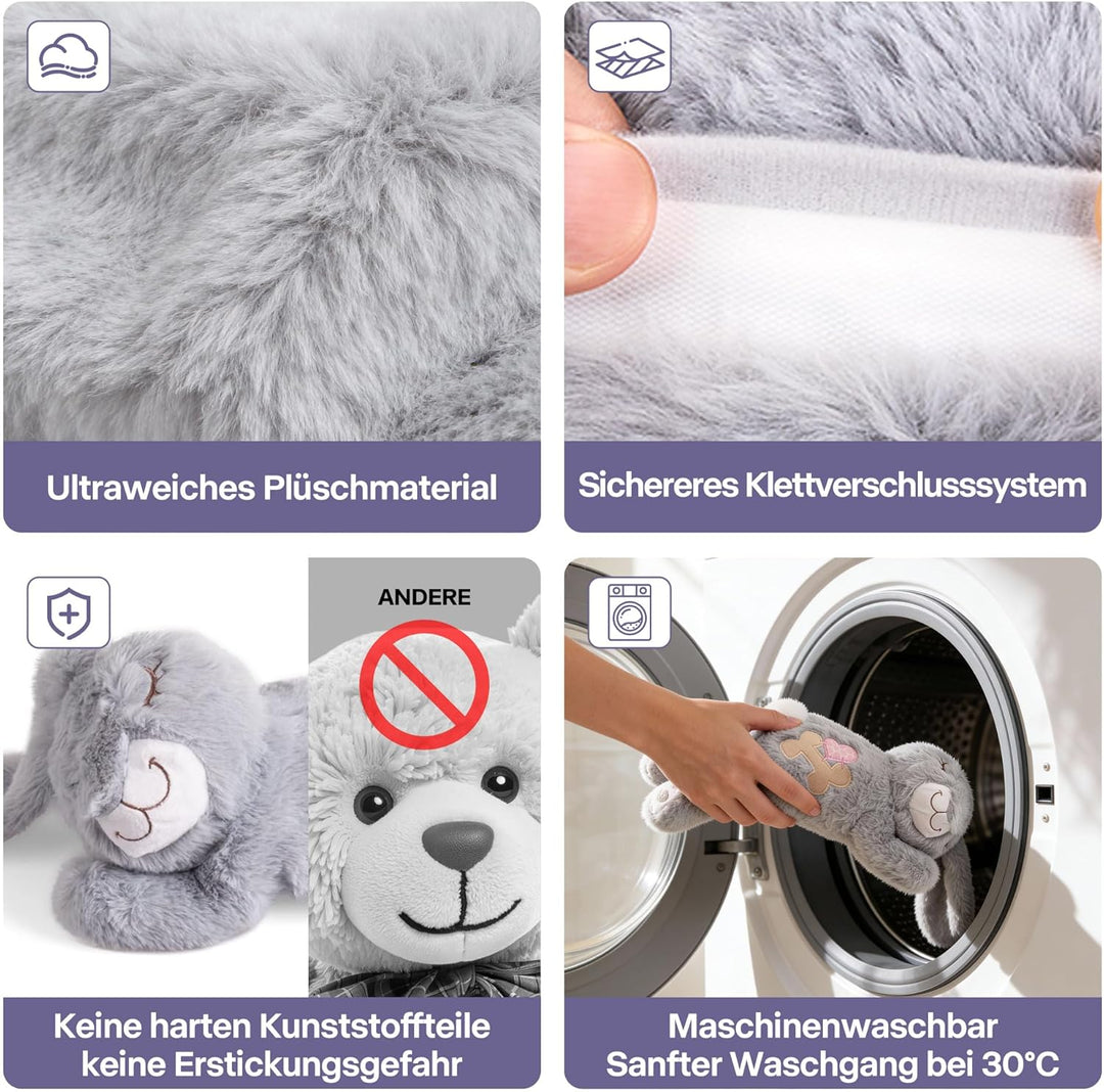 Pet Prime Hundeherzschlag Spielzeug Welpe Verhaltenshilfe Spielzeug Herzschlag Plüschtier für Hausti