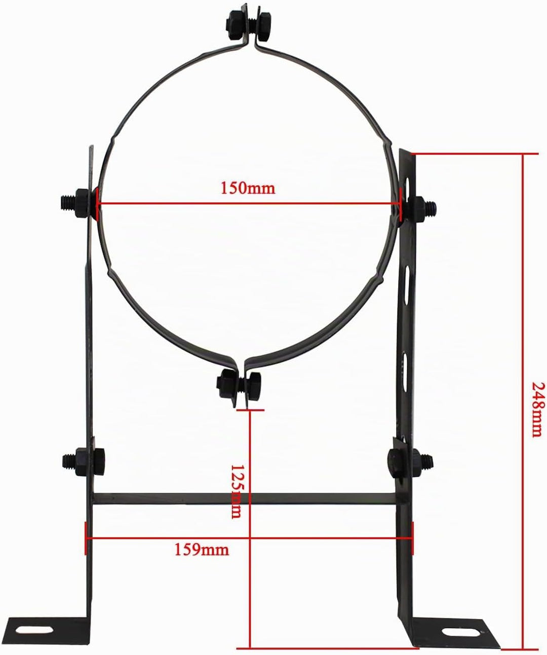 Wandhalterung für 150mm ofenrohr kaminrohrhalter rauchrohr halterung pelletrohr abstandshalter kamin