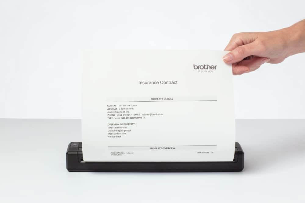 Brother PJ-883 Mobiler A4 Thermodirekt-Dokumentendrucker mit 300 DPI Druckauflösung, 13,5 Seiten/Min