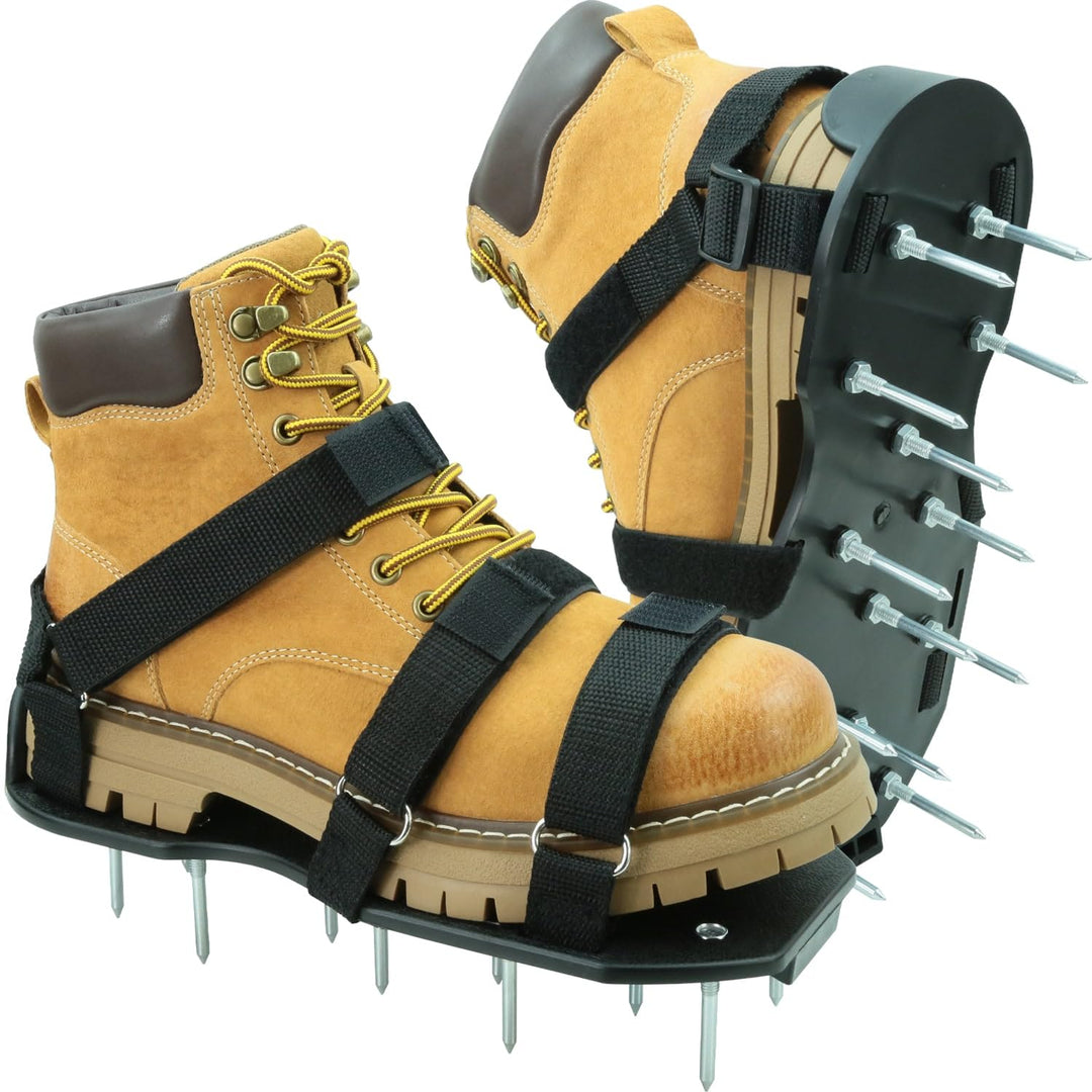 Rasenlüfter Schuhe, Nagelschuhe mit Klettverschluss Aerifizierer für Rasen mit Kostenlose Installati