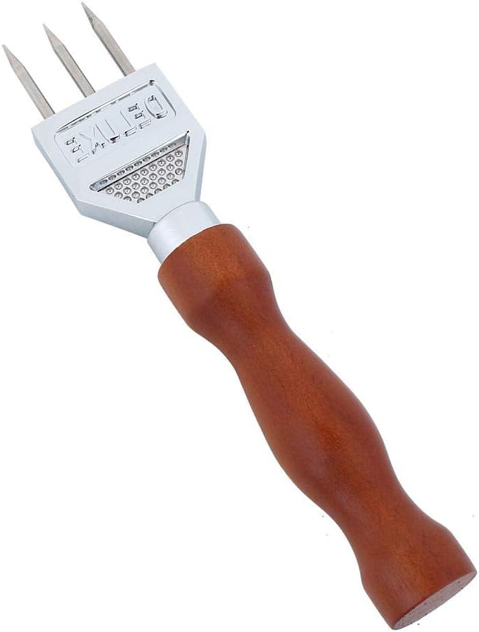 Jeffergarden Eispickel, Eis Meissel Edelstahl EIS Meissel mit Holzgriff Entfernung Pick Crushed Ice