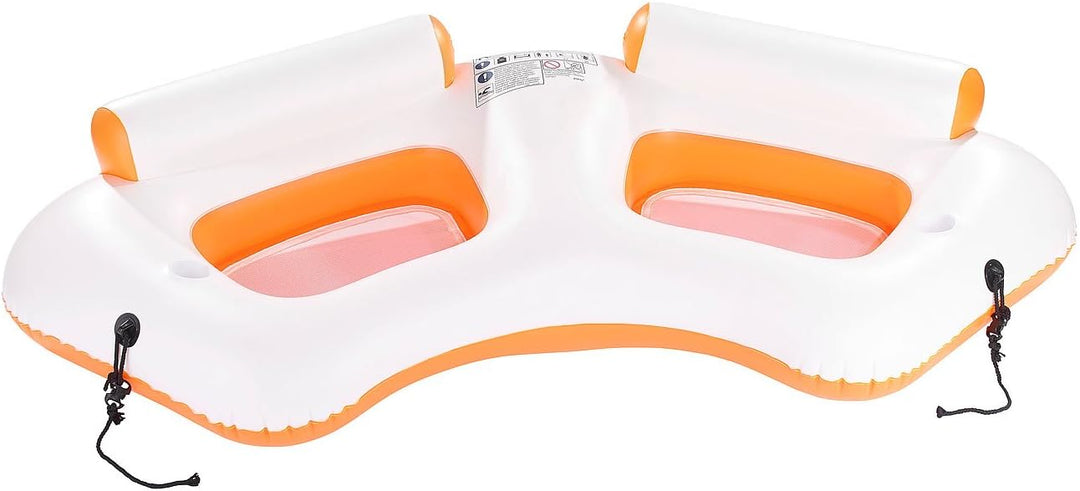 infactory Wassersessel: Aufblasbares 2-Personen-Wassersofa mit Becherhaltern (Wassercouch, Aufblasba