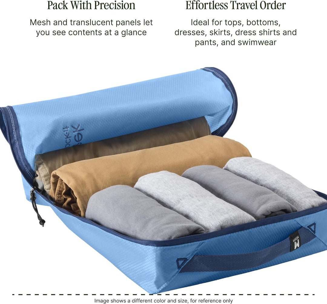 Eagle Creek Pack-It Starter Set I Garment Folder L &amp; 2 Packwürfel S+M I Knitterfrei &amp; Kofferorganisa