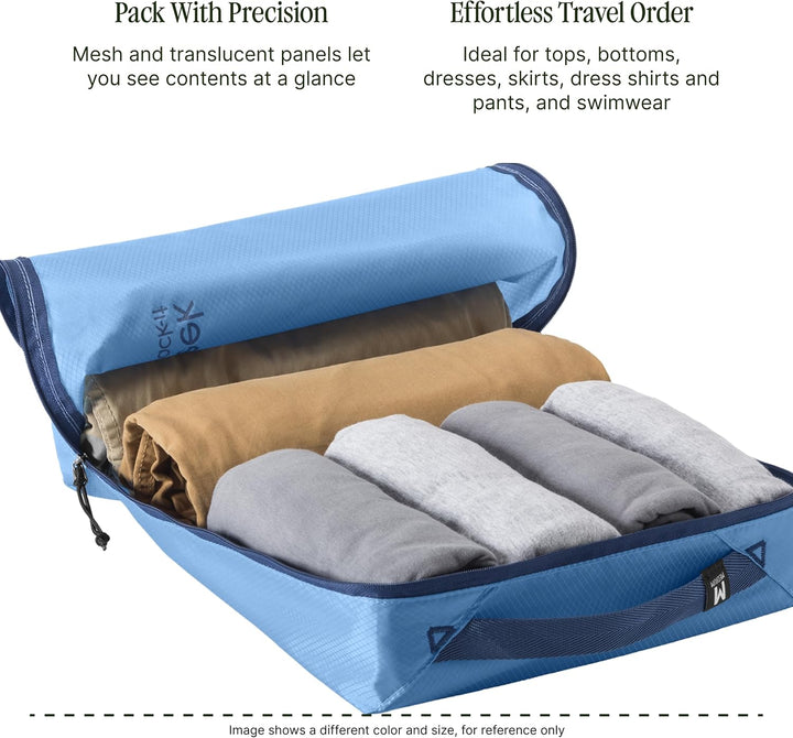 Eagle Creek Pack-It Starter Set I Garment Folder L &amp; 2 Packwürfel S+M I Knitterfrei &amp; Kofferorganisa