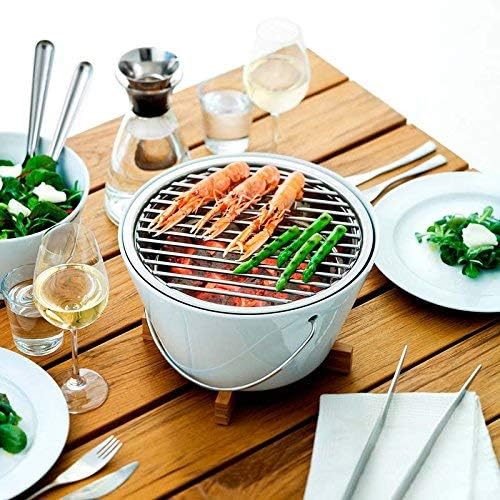 EVA SOLO | Tischgrill Porzellan White | Praktischer Griff | White Weiss, Weiss
