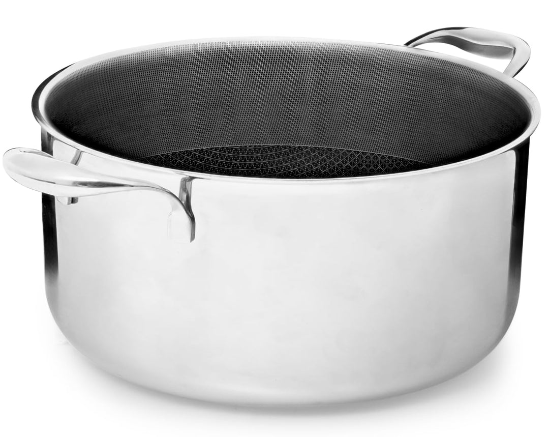 Kochtopf 28 cm, 8.2 l | Beschichteter Topf Induktion | Für Alle Herdarten | Kratzfeste Antihaft-Ober