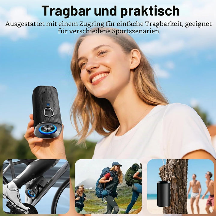Bluetooth Lautsprecher mit Licht, Musikbox Bluetooth 5.4, 30W Max Dual Lautsprecher,30 Std Akku,Bass