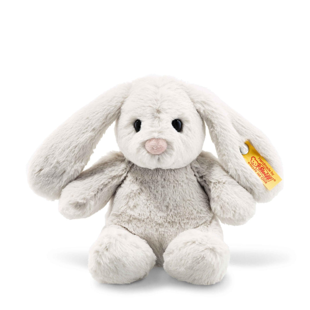 Steiff Hoppie Hase - 18 cm - Plüschhase mit Schlappohren - Kuscheltier für Kinder - Soft Cuddly Frie