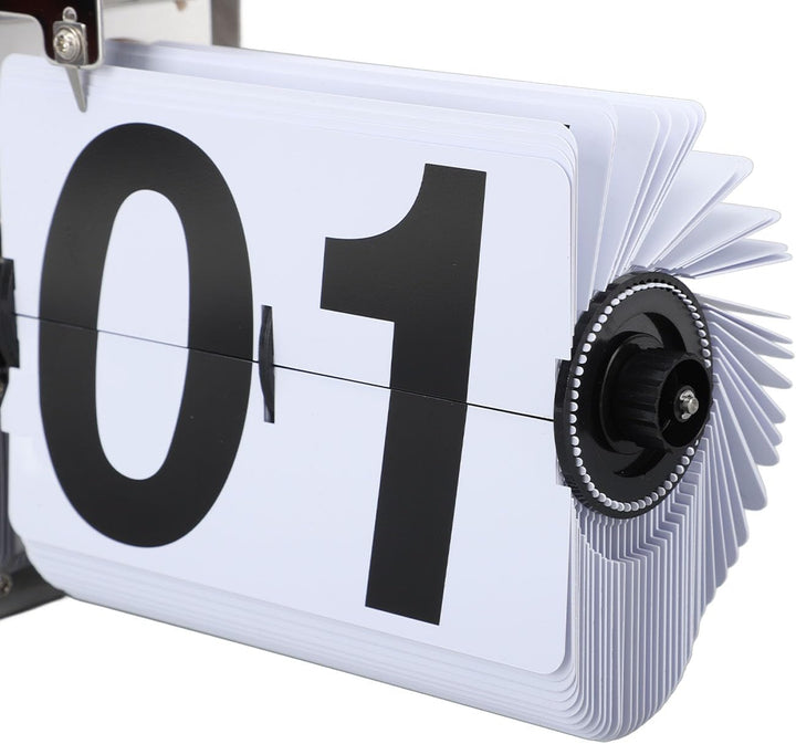 Flip Uhr Retro Minimalistisches Tischuhr Batteriebetrieben Klappuhr grosse Zahlen Kreative Flip Cloc