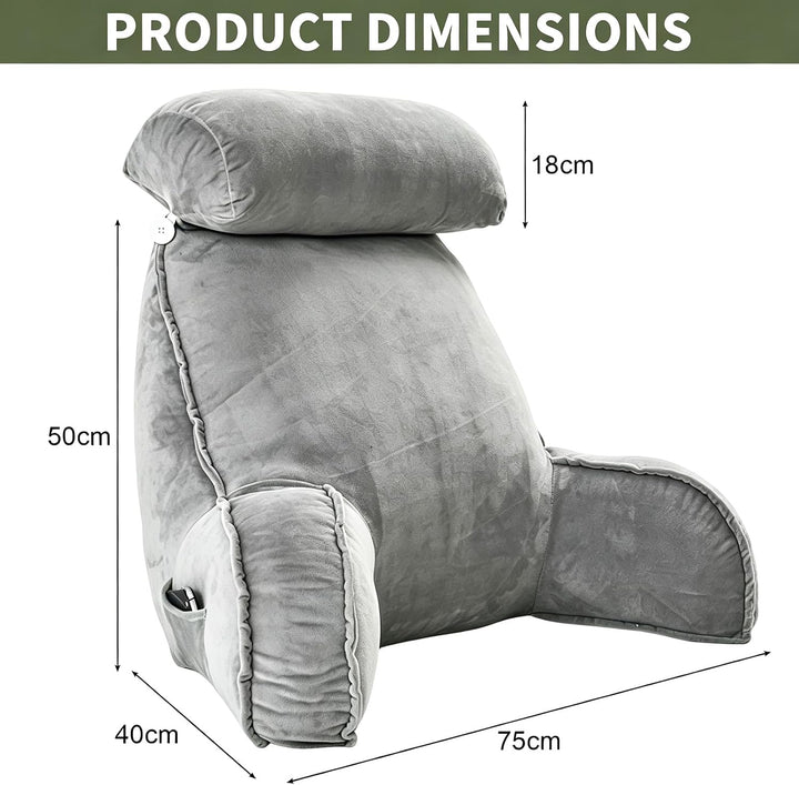 CEWROM Lesekissen für Bett Und Sofa, Lesekissen mit RüCkenlehne für Erwachsene, Reading Pillow aus M