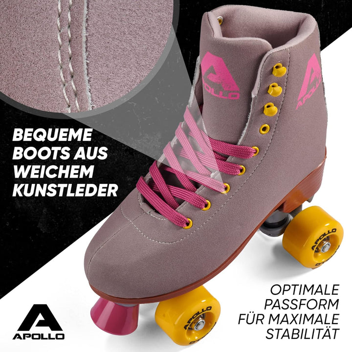 Apollo Disco Roller, Classic Roller | Rollschuhe für Kinder und Erwachsene | grössenverstellbare Qua
