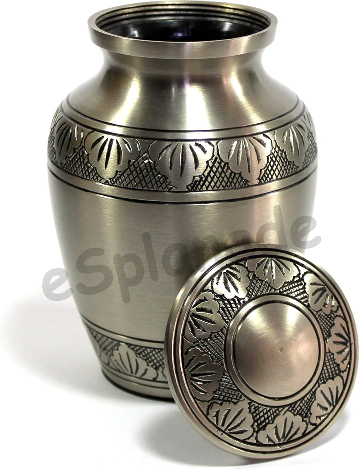 eSplanade Metall-Urnen-Gedenkglas-Behälter (Zinn), Zinn