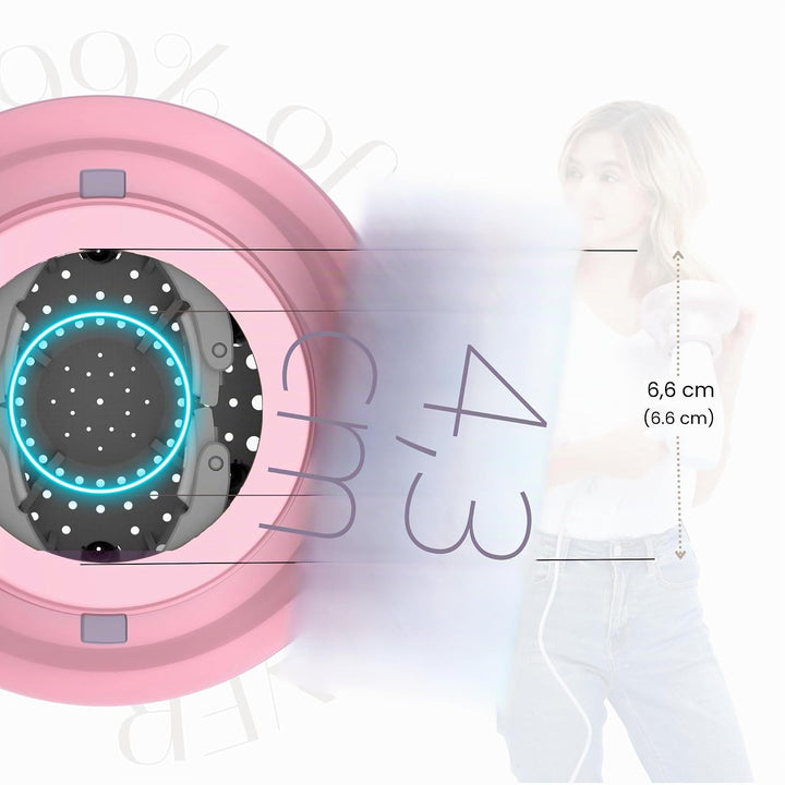 GIHALI Universeller Haardiffusor, robust, geeignet für Haartrockner von 4,4 – 6,6 cm, für lockiges o
