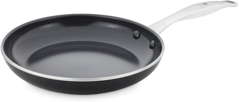 GreenPan Brussels Bratpfanne mit Antihaftbeschichtung, 24cm, PFAS-frei, Schwarz Bratpfanne 24cm, Bra