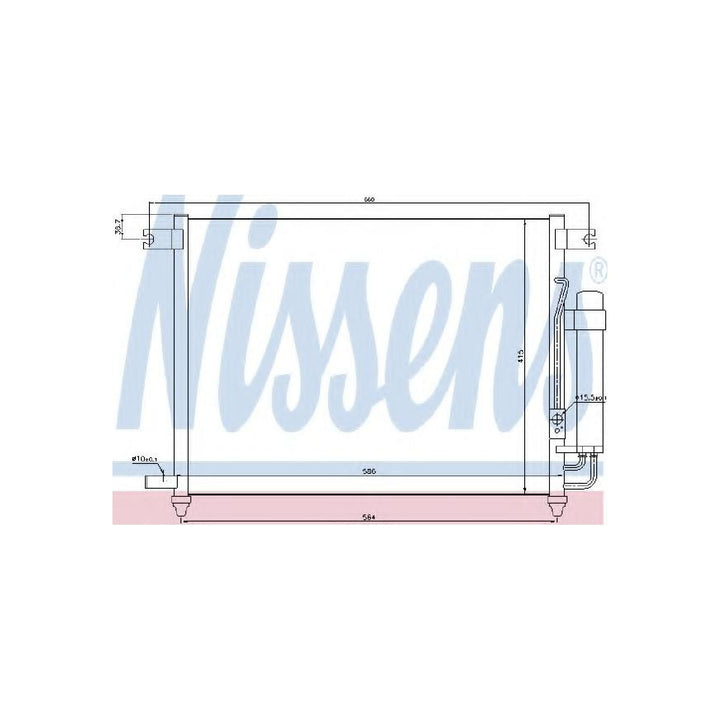 Nissens 94641 Kondensator, Klimaanlage