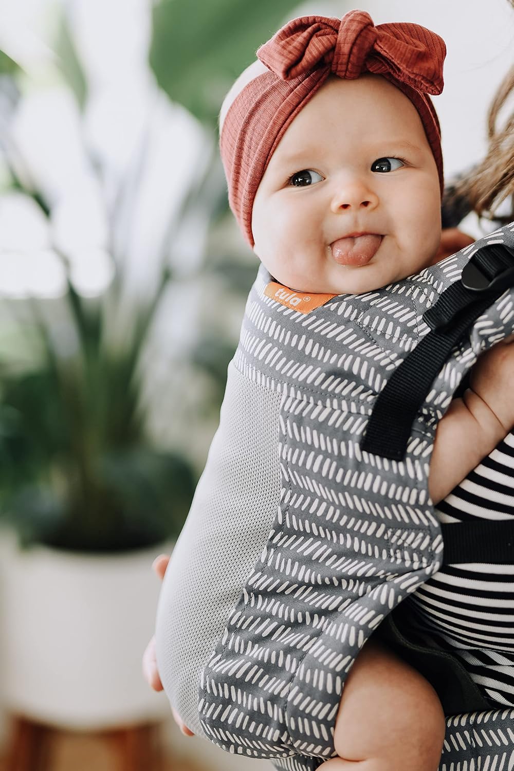 Tula Coast Free-To-Grow Babytrage für Neugeborene ab Geburt, Ergonomisch Baby-Tragetasche mit Mesh R