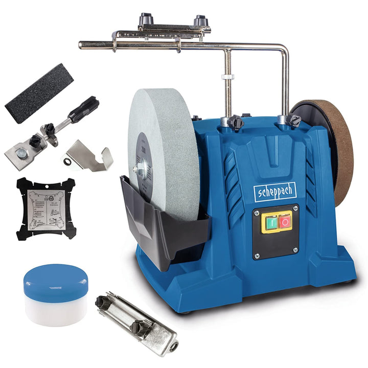 Scheppach Nass-Schleifsystem Tiger 7000s inkl. Homekit | Schleifmaschine 200W Induktionsmotor Schlei