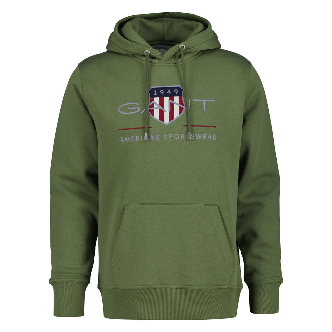 Gant Herren Reg Archive Shield Hoodie Kapuzenpullover M Dry Herb Green, M Dry Herb Green