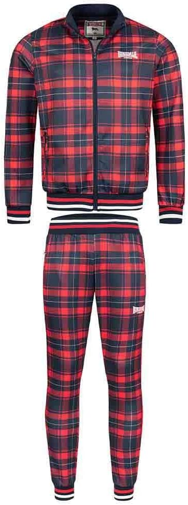 Lonsdale Herren Wickstone Trainingsanzug 3XL Rot/Blau, 3XL Rot/Blau