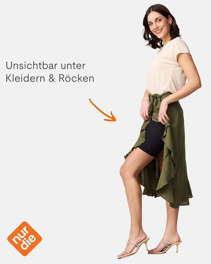 Nur Die Reibungslos Shorts Radlerhose Radler Kurze Leggings Unterziehhose Hose unter Kleid Rock Unte