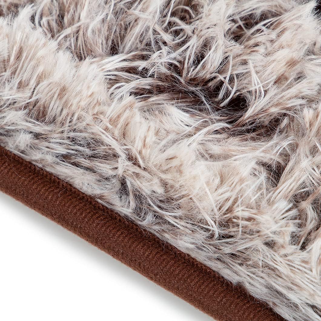 CanadianCat Company | Liegematte für Fensterbank | Braun -Weiss | L 90 x 28 cm | Katzen | Fensterbet
