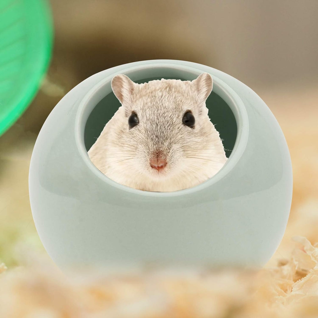 Hemobllo Hamsterversteck: Keramik Hamsterhaus Kleintierversteck Sommerkühlhamsterhaus Schlafhöhle Wa