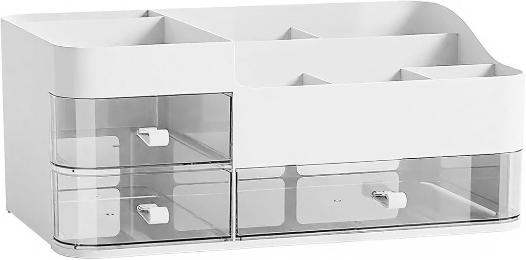 Lacuasmall Make Up Organizer Kosmetik Aufbewahrungsbox mit Schubladen, Schminktisch Organizer für Wa
