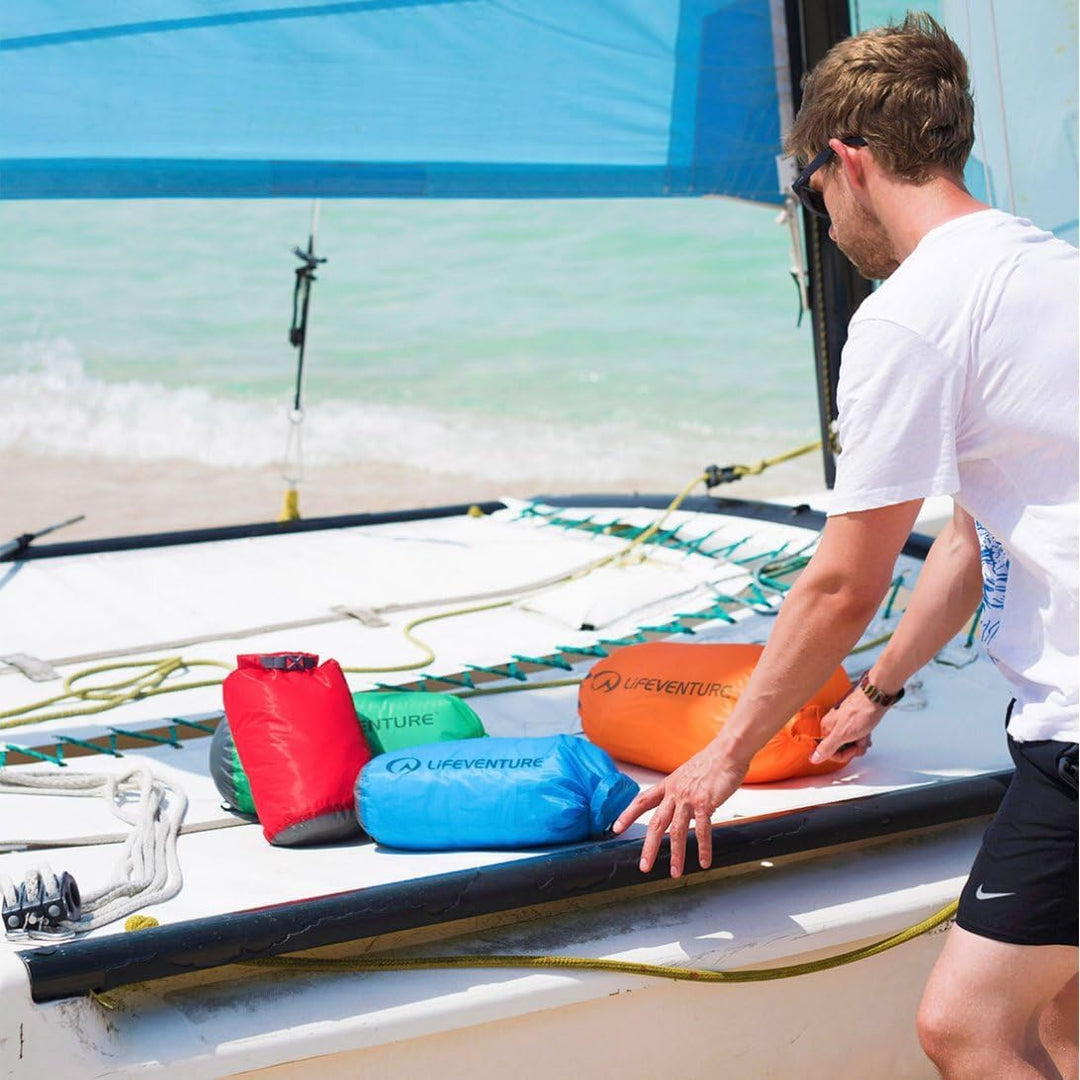 Lifeventure Ultraleicht-Trockensack, Siliconized Rip-Stop Gewebe mit vollständig verschweissten Näht