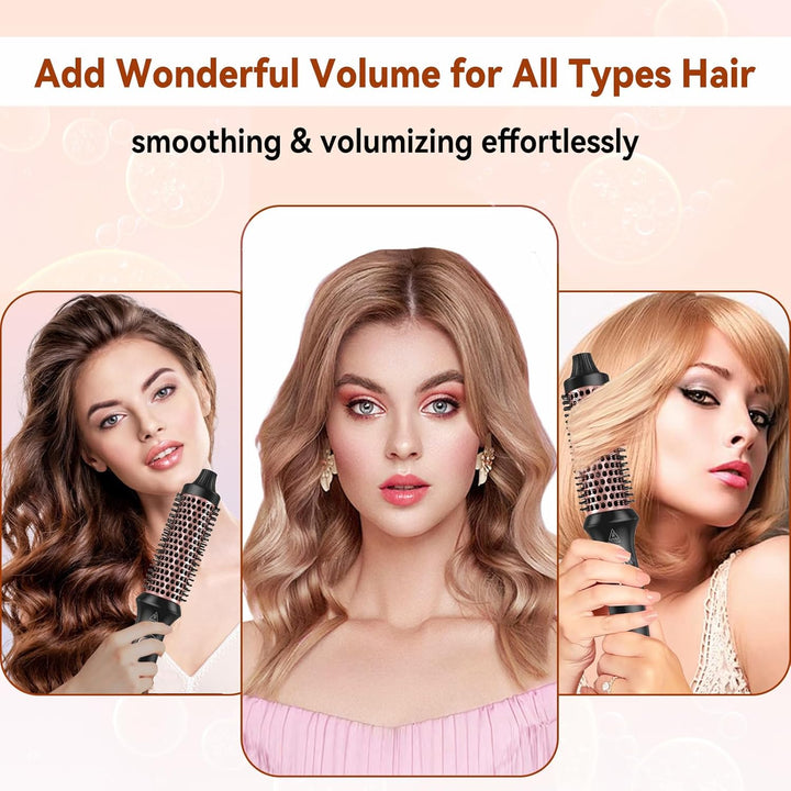 Thermal Brush 32mm, UKLISS Thermobürste Wärmebürste 3 in 1, Rundbürste Stylingbürsten mit 160-204℃,