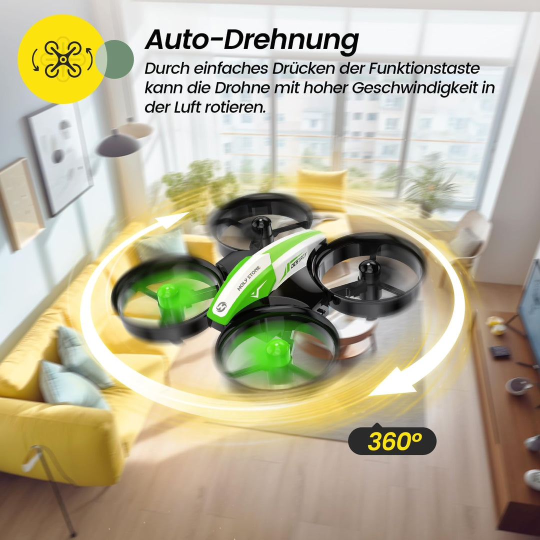 Holy Stone HS210 Mini Drohne für Kinder, RC Quadrocopter Helikopter Ferngesteuert mit 3 Akkus 21 Min