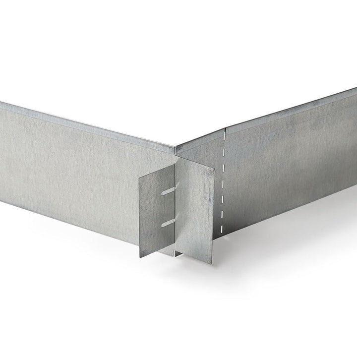 Garteneinfassung, flexibel, Metall, Grau, 5 m