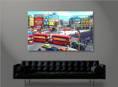 islandburner Bild Bilder auf Leinwand Picadilly Circus London 1p XXL Poster Leinwandbild Wandbild De