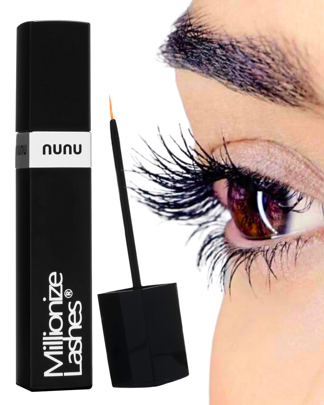 Nunu Millionize Lashes Wimpernserum & Augenbrauenserum 2in1 - Wimpernwachstum & Wimpernpflege - lang