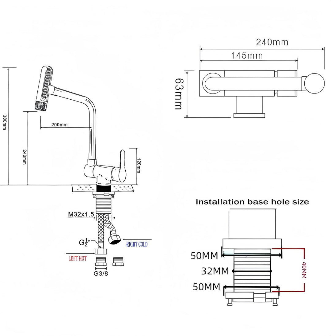 vorfenster küchenarmatur klappbar schwarz,4 modus wasserhahn, Hochdruck Wasserhahn Küche Vorfenster,