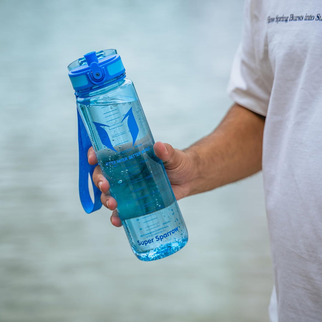 Super Sparrow Trinkflasche - Tritan Wasserflasche - 350ml, 500ml, 750ml, 1000ml - BPA-frei - Ideale