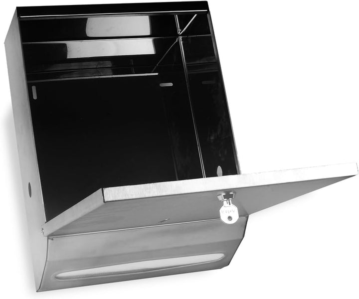 SemyTop Top ST-88672 Falthandtuch-Spender für ZZ-Falz, Edelstahl, metall, 28 ZZ/V Falten, ZZ/V Falte