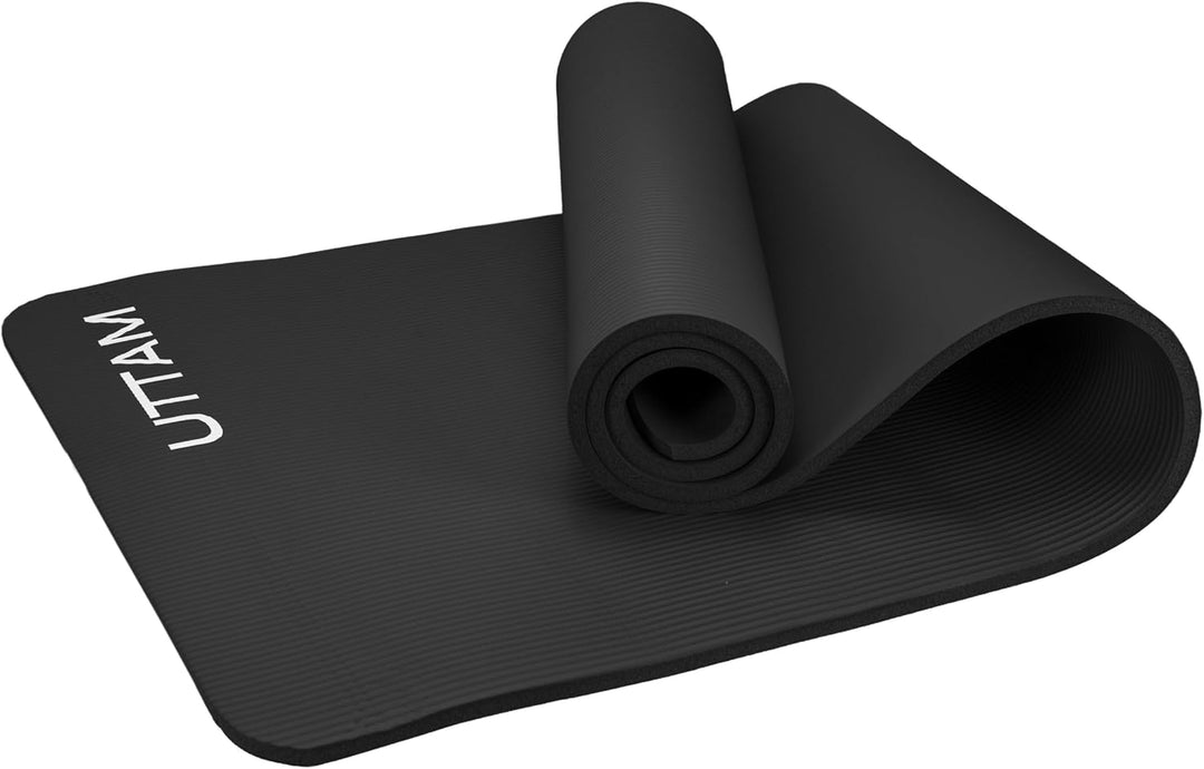 UTTAM Yoga Mat | Multi-Purpose Extra Thick Foam Exercise Mats | Stretching, Resistance Workout & The