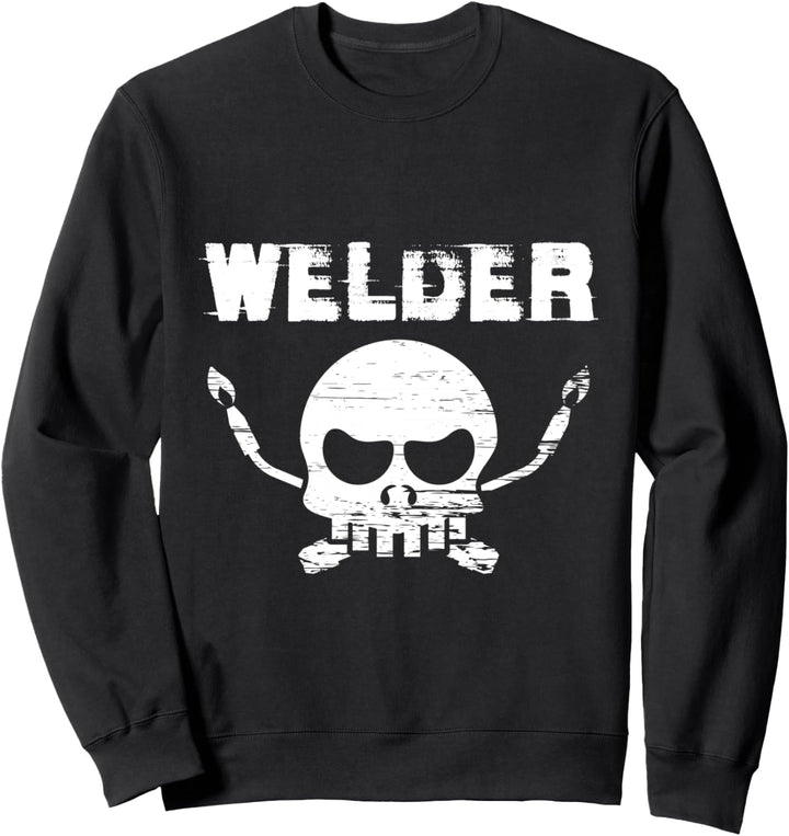 Schädel Schweisser Schweissen Handwerk Schweissfachingenieur Sweatshirt