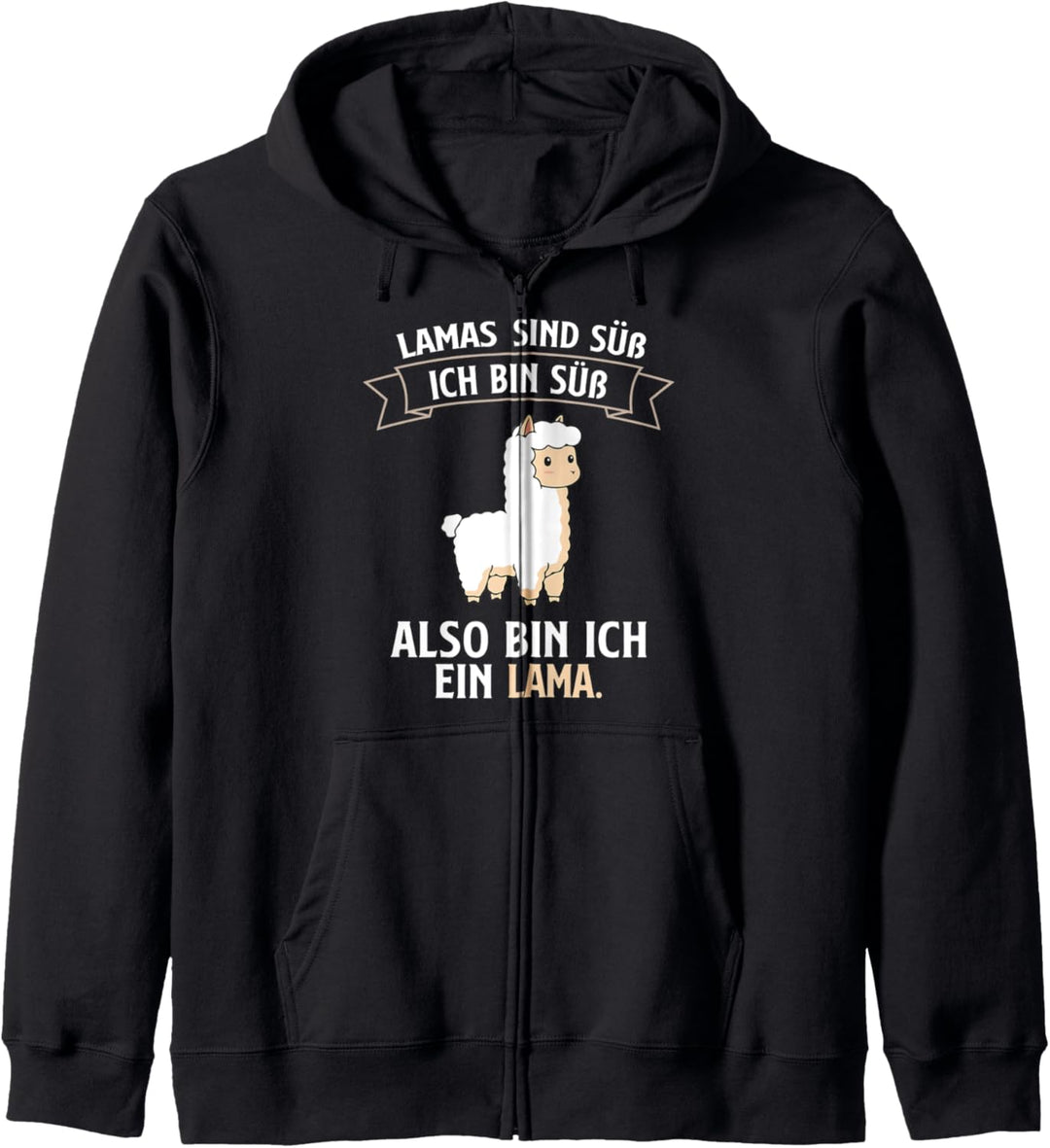 Süsses Lama Baby Ich bin ein Lama Alpaka Geschenk Kapuzenjacke