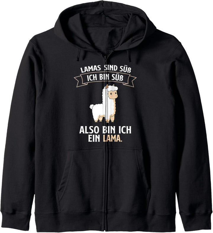 Süsses Lama Baby Ich bin ein Lama Alpaka Geschenk Kapuzenjacke