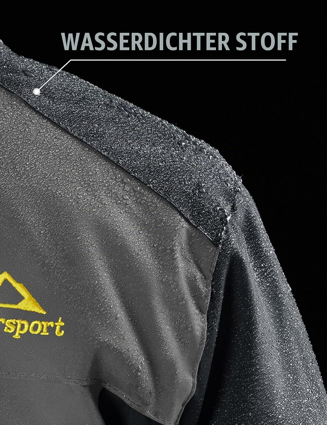 MAGCOMSEN Herren Winter Fleecejacke Warme Gefüttert Skijacke Outdoor Winddicht Wasserdicht Jacke Ver