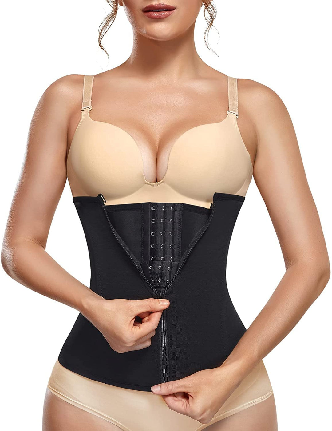 KUMAYES Korsett Damen Waist Trainer Cincher Korsage Taillenformer Bauchweggürtel Corsage Shapewear D