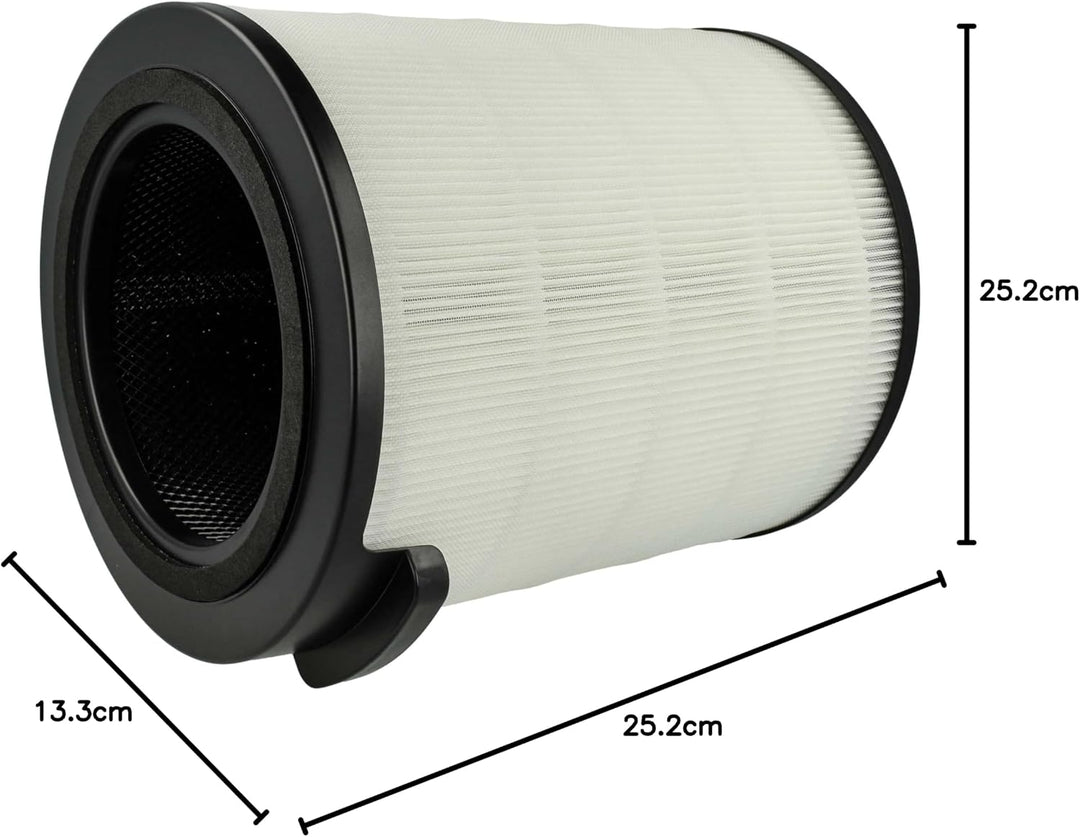 vhbw 4x Aktivkohlefilter Ersatz für Philips FYM860/30 | 883486030771 für Luftreiniger - HEPA 13 Luft