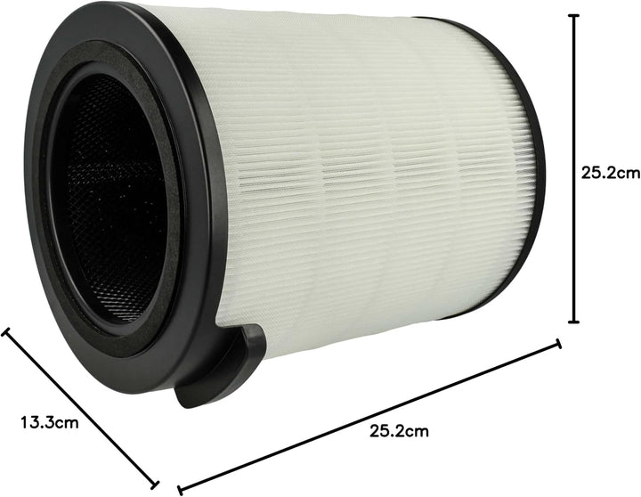 vhbw 4x Aktivkohlefilter Ersatz für Philips FYM860/30 | 883486030771 für Luftreiniger - HEPA 13 Luft