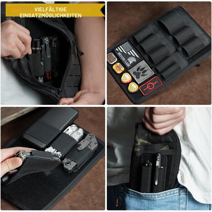 VIPERADE PL6 Elastischer EDC Organiser Klein Klett Organizer Insert,Modulare Elastische Schleife Pan