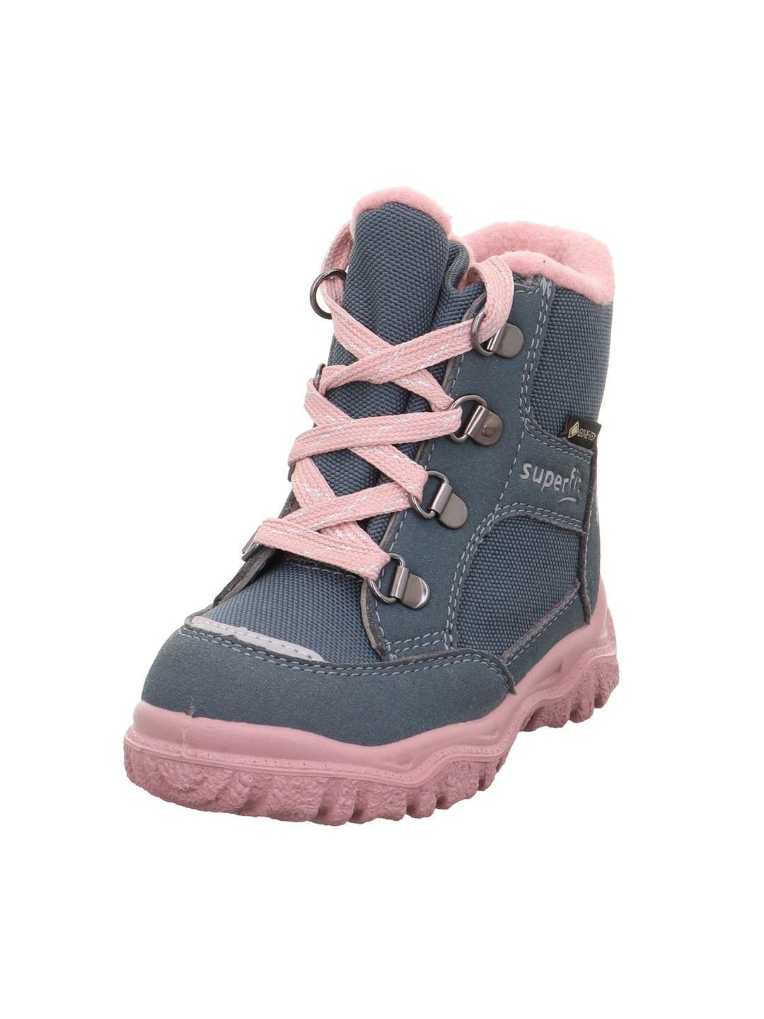 Superfit Mädchen Husky1 Schneestiefel 24 EU Blau Rosa 8020, 24 EU Blau Rosa 8020
