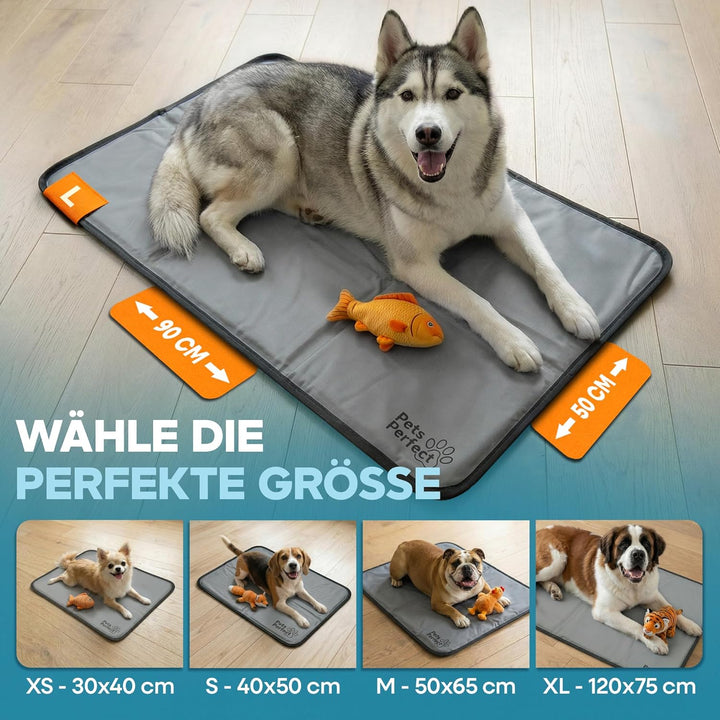 Kühlmatte für Hunde selbstkühlend - Hunde Kühlmatte mit 100% ungiftigem ThermoSchutz Gel - Kühlmatte