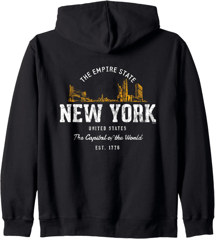 Vereinigte Staaten Vintage Stil Retro New York Kapuzenjacke