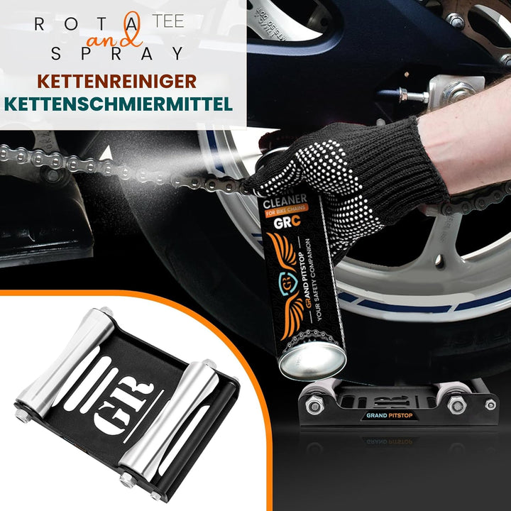 Grand PitStop Motorrad-Reinigungsständer - Paddock Stand Ersatz - Rollenständer für Reifenreinigung
